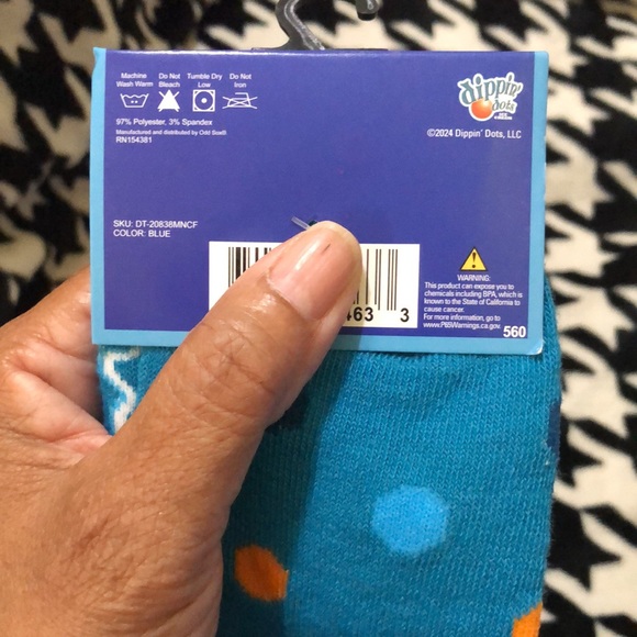 Odd Sox Dippin’ Dots Ice Cream Novelty Socks - Picture 4 of 5